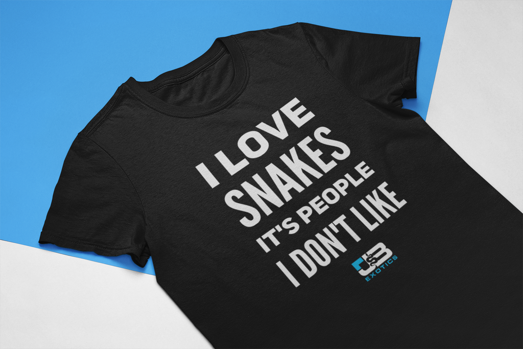 I LOVE SNAKES ITS PEOPLE I DONT LIKE SHIRT - JB EXOTICS